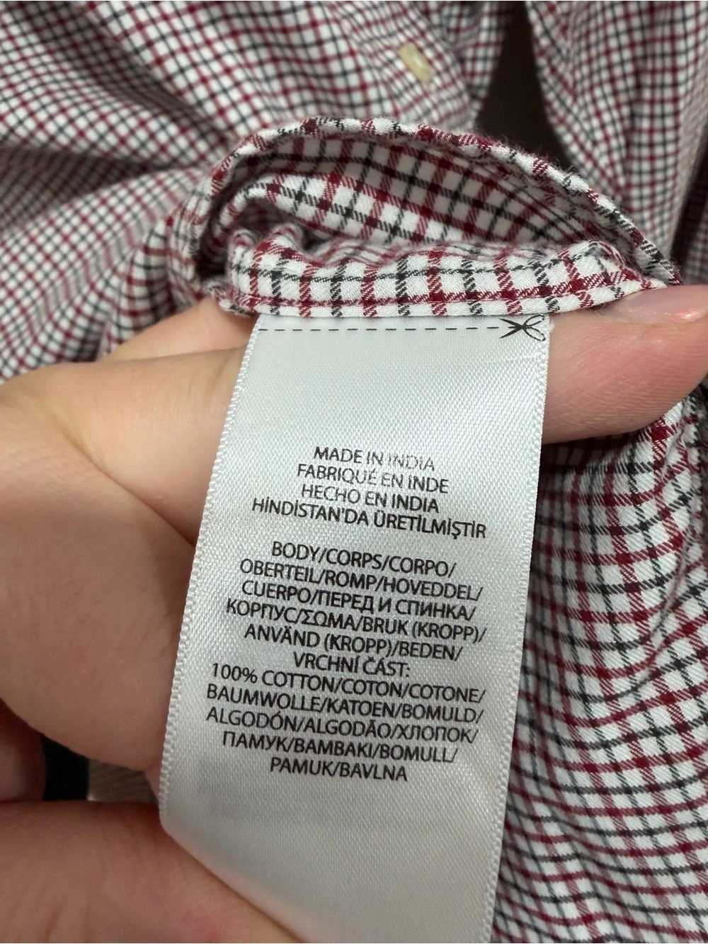 Polo Ralph Lauren Classic Fit Button Down Shirt Red White Check Cotton XXL